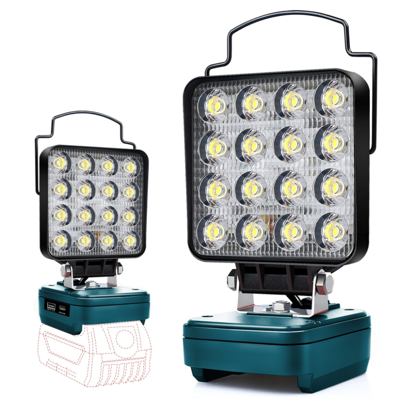Outdoor Lighting Electrician - ไฟ LED ทำงานสำหรับ BOSCH 18V แบตเตอรี่ช่างไฟฟ้ากลางแจ้งซ่อมแซมโคมไฟปรับแสงแบบพกพาไฟแบบชาร์จไฟได้