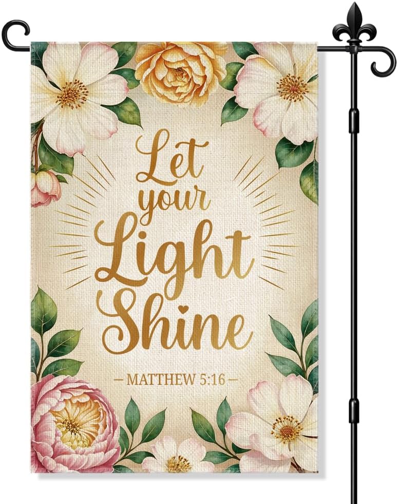 Outdoor Lighting For Your Yard - ธงสวน Let Your Light Shine แบบสองด้าน