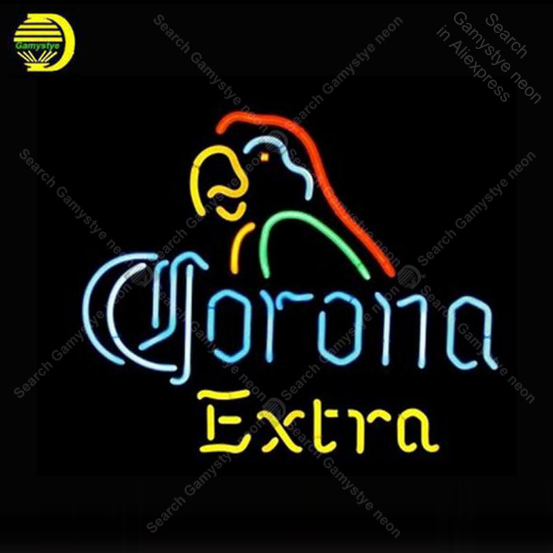 Outdoor Lighting For Store - Coron Extra Parrot Neon Sign โคมไฟนีออนหลอดแก้วบาร์เบียร์ผับ