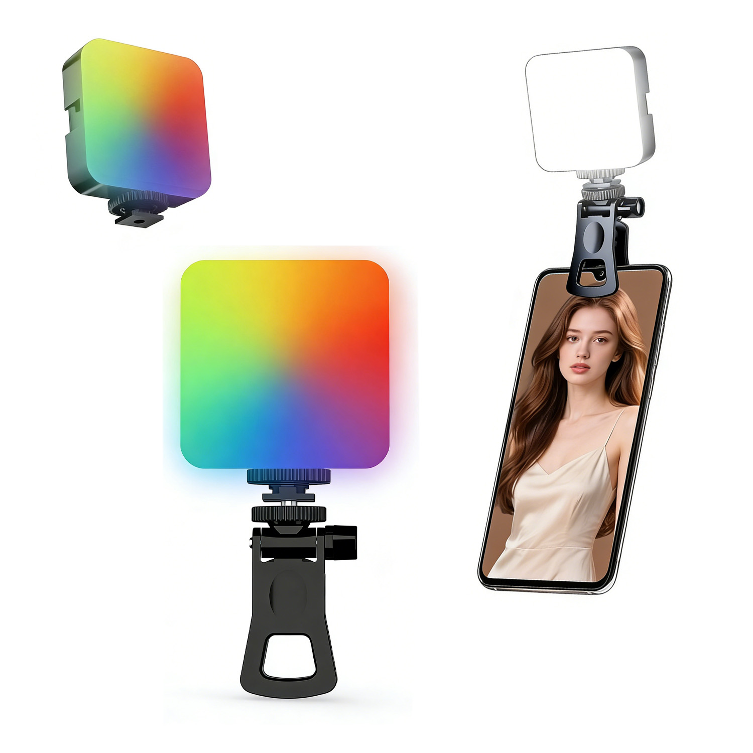 Outdoor Lighting And Camera - ไฟพกพา RGB สำหรับถ่ายภาพกลางแจ้ง ไฟเสริมสำหรับไลฟ์สด กล้องถ่ายรูป ไฟถ่ายภาพสีเต็มรูปแบบ