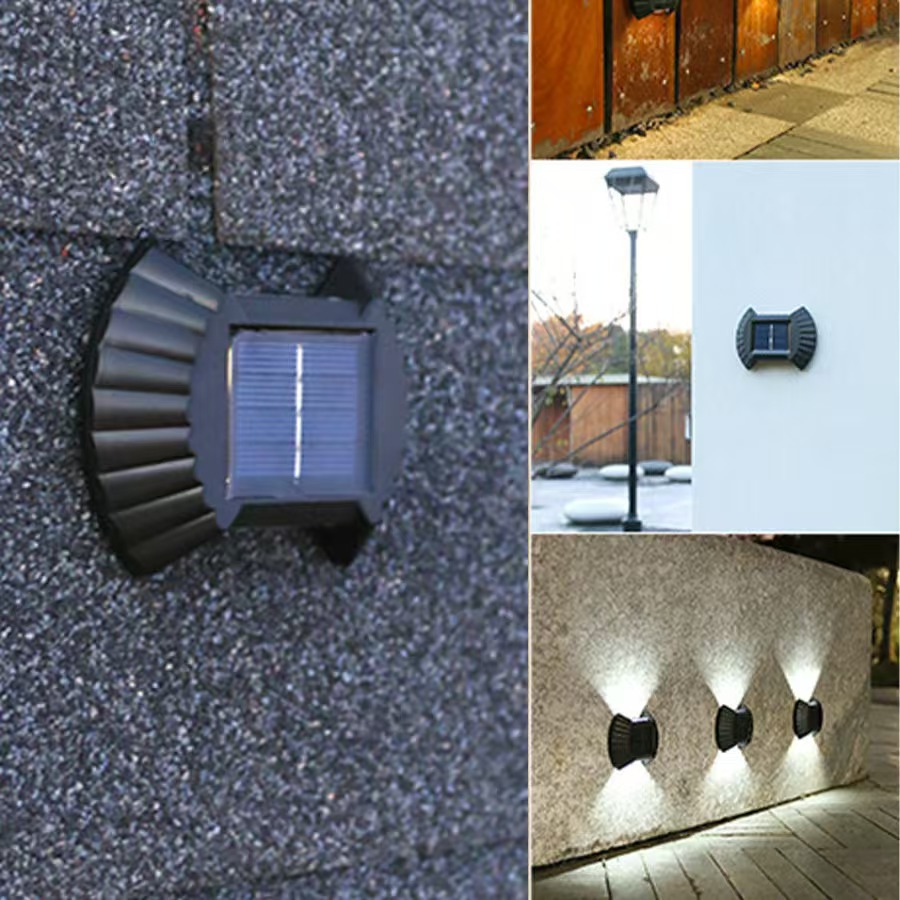 Outdoor Lighting For Your Yard - ไฟติดผนังพลังงานแสงอาทิตย์ 2/8LED กันน้ำ 65 วัตต์ สำหรับตกแต่งสวนภายนอก