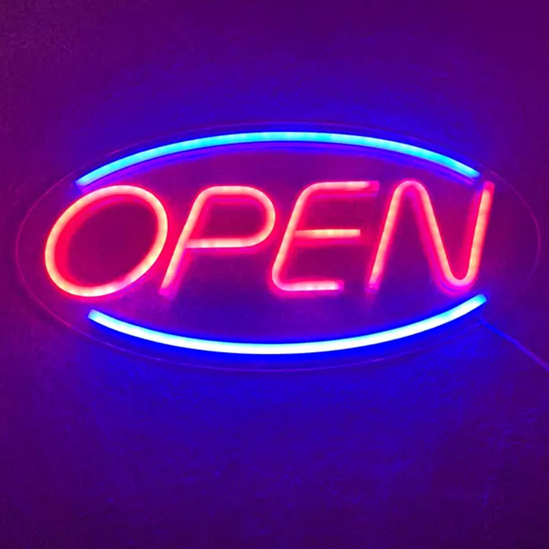 Outdoor Lighting For Store - ป้ายไฟนีออน LED แบบเปิดได้, ป้ายไฟนีออนแบบ USB, ของตกแต่งผนังห้องนอน,