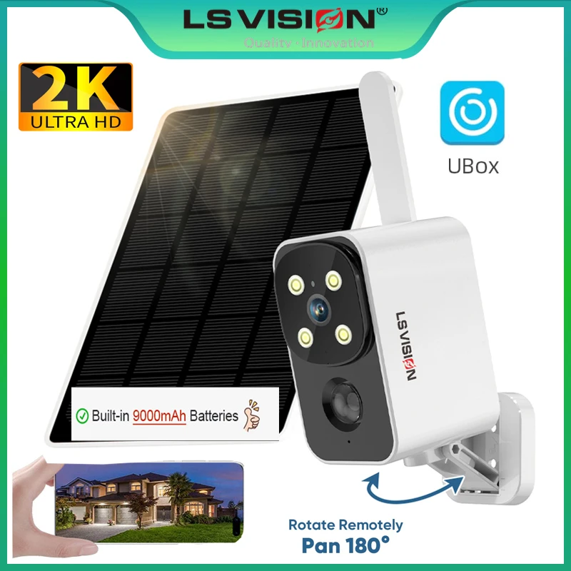 Outdoor Lighting And Camera - กล้อง LS VISION กล้องโซลาร์เซลล์ภายนอกอาคาร กล้องไร้สาย WIFI/4G