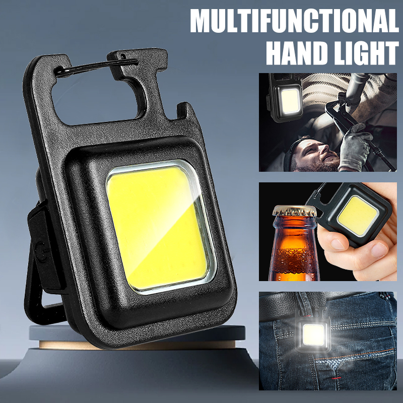 Lighting Fixture Outdoor - ไฟฉายพวงกุญแจ MINI COB สว่างพิเศษ พกพาสะดวก ชาร์จซ้ำได้