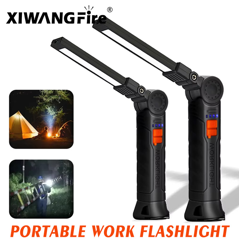 Outdoor Lighting Jobs - ไฟฉาย LED แบบชาร์จไฟได้ ไฟทำงาน แม่เหล็กและตะขอ, ไฟกันน้ำสำหรับงานกลางแจ้งและไฟรักษาความปลอดภัยสำหรับงานกลางคืน