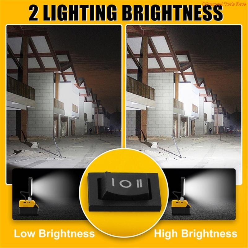 โคมไฟทำงานแบบพกพา 2 ชิ้นฐานปรั - Outdoor Lighting Jobs บทวิจารณ์และราคา