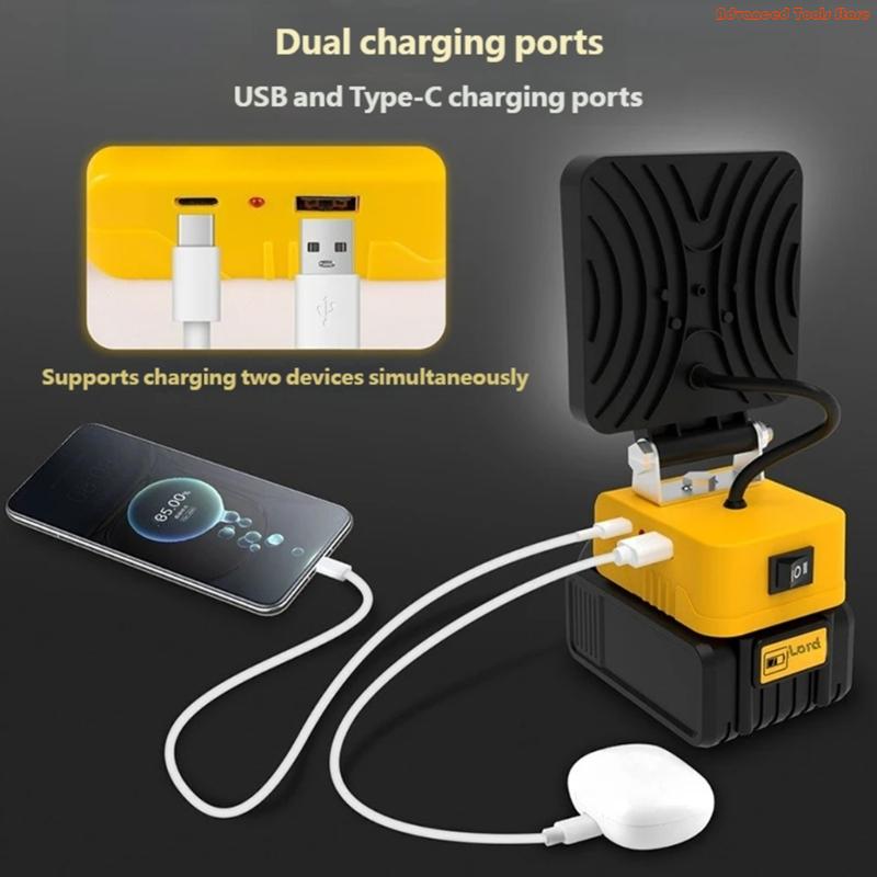 โคมไฟทำงานแบบพกพา 2 ชิ้นฐานปรั - Outdoor Lighting Jobs บทวิจารณ์และราคา