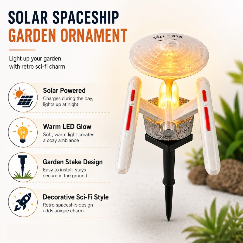 ไฟประดับสวนรูปยานอวกาศ Star Tr - Outdoor Lighting Company บทวิจารณ์และราคา