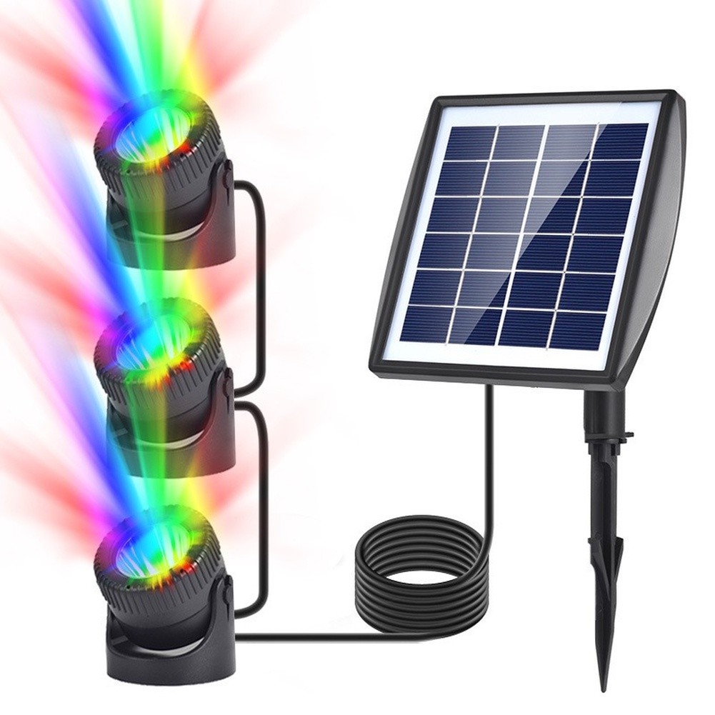 ไฟโซลาร์ RGB แบบจุ่มใต้น้ำ IP6 - Pond Light Submersible บทวิจารณ์และราคา