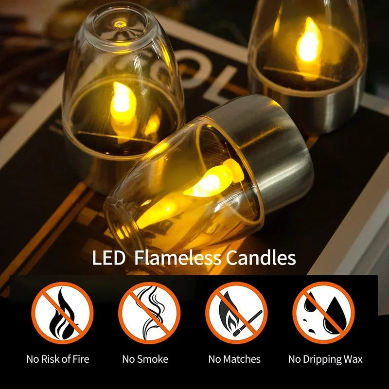 เทียนไร้เปลวไฟพลังงานแสงอาทิตย - Outdoor Lighting Company บทวิจารณ์และราคา