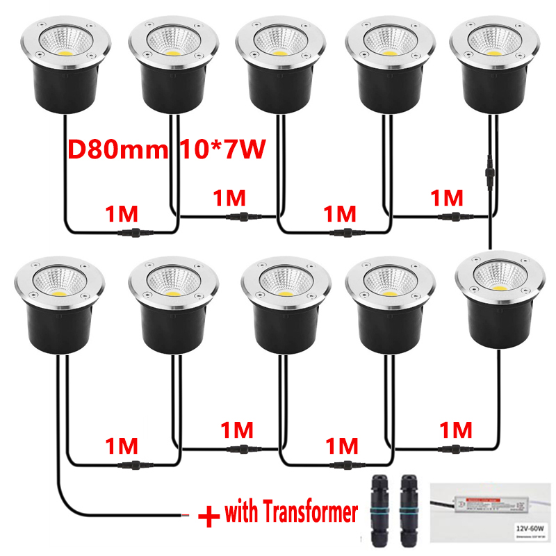 ไฟ LED ฝังพื้น 12V กันน้ำ IP67 - Outdoor Lighting Underground Wiring บทวิจารณ์และราคา