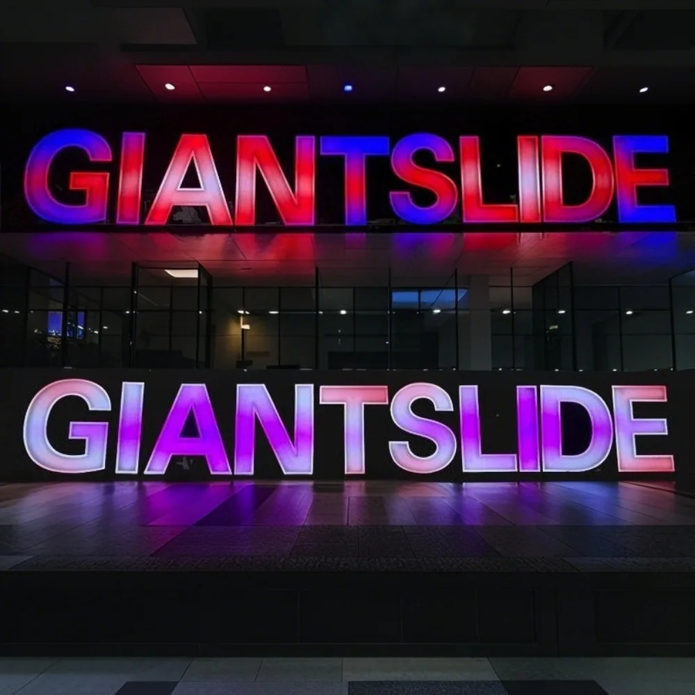 ป้ายไฟ LED โลหะ RGB แบบกำหนดเอ - Outdoor Lighting For Store บทวิจารณ์และราคา