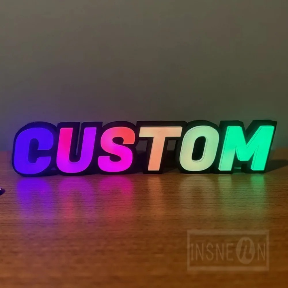ป้ายไฟ LED โลหะ RGB แบบกำหนดเอ - Outdoor Lighting For Store บทวิจารณ์และราคา