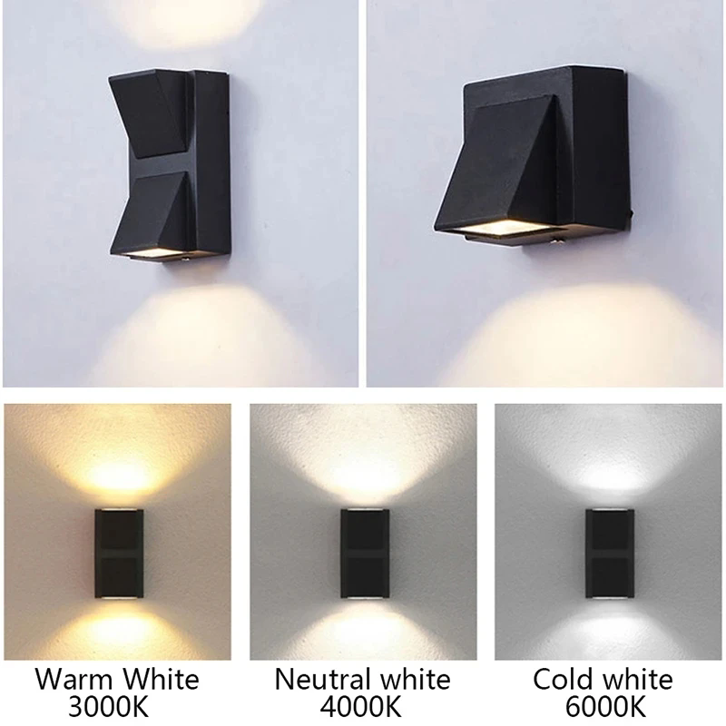 โคมไฟติดผนัง LED IP65 กันน้ําก - Outdoor Lighting Wall Mount บทวิจารณ์และราคา