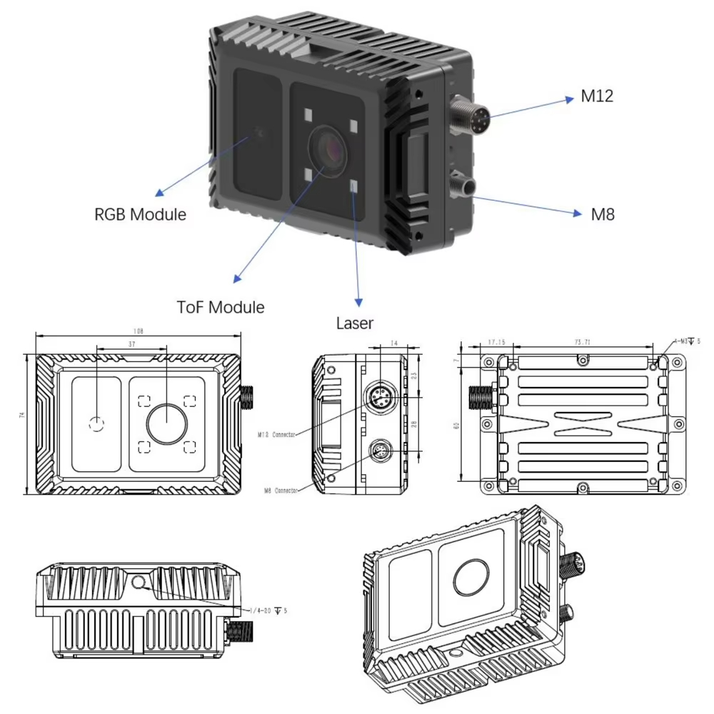 CS40pro 10 M 3D ToF Solid Stat - Outdoor Lighting And Camera บทวิจารณ์และราคา