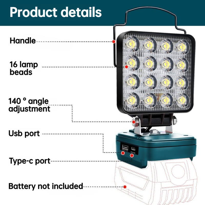 ไฟ LED ทำงานสำหรับ BOSCH 18V แ - Outdoor Lighting Electrician บทวิจารณ์และราคา