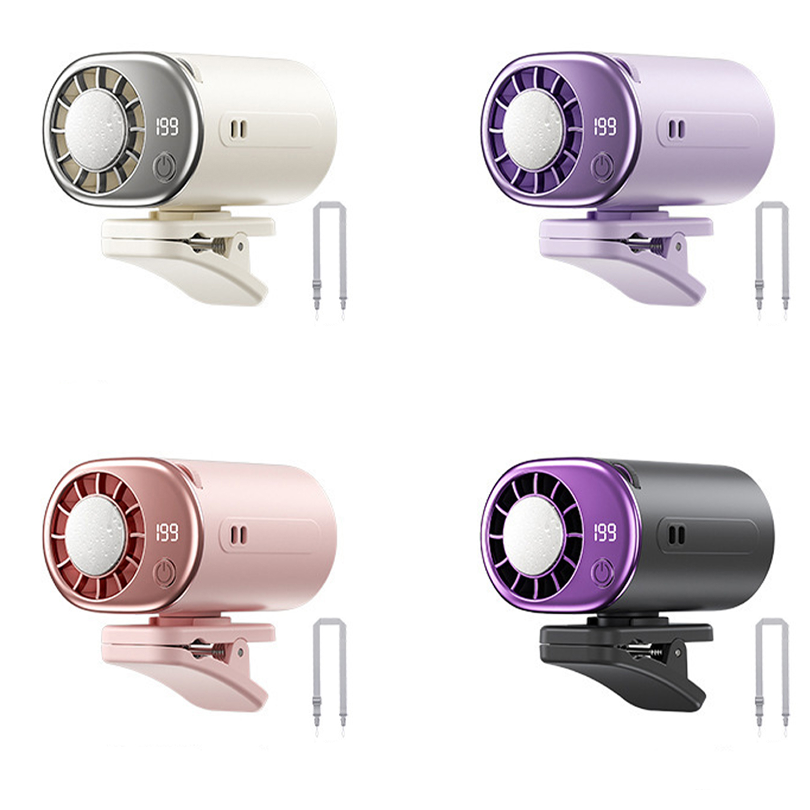 พัดลมไฟฟ้าแบบหนีบเอว จอแสดงผล  - Umbrella Led Clip บทวิจารณ์และราคา