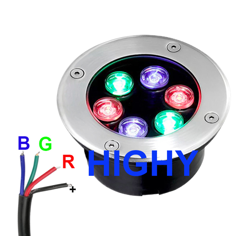 ไฟใต้ดิน LED 4สาย IP68 9W18W ก - Outdoor Lighting Underground Wiring บทวิจารณ์และราคา