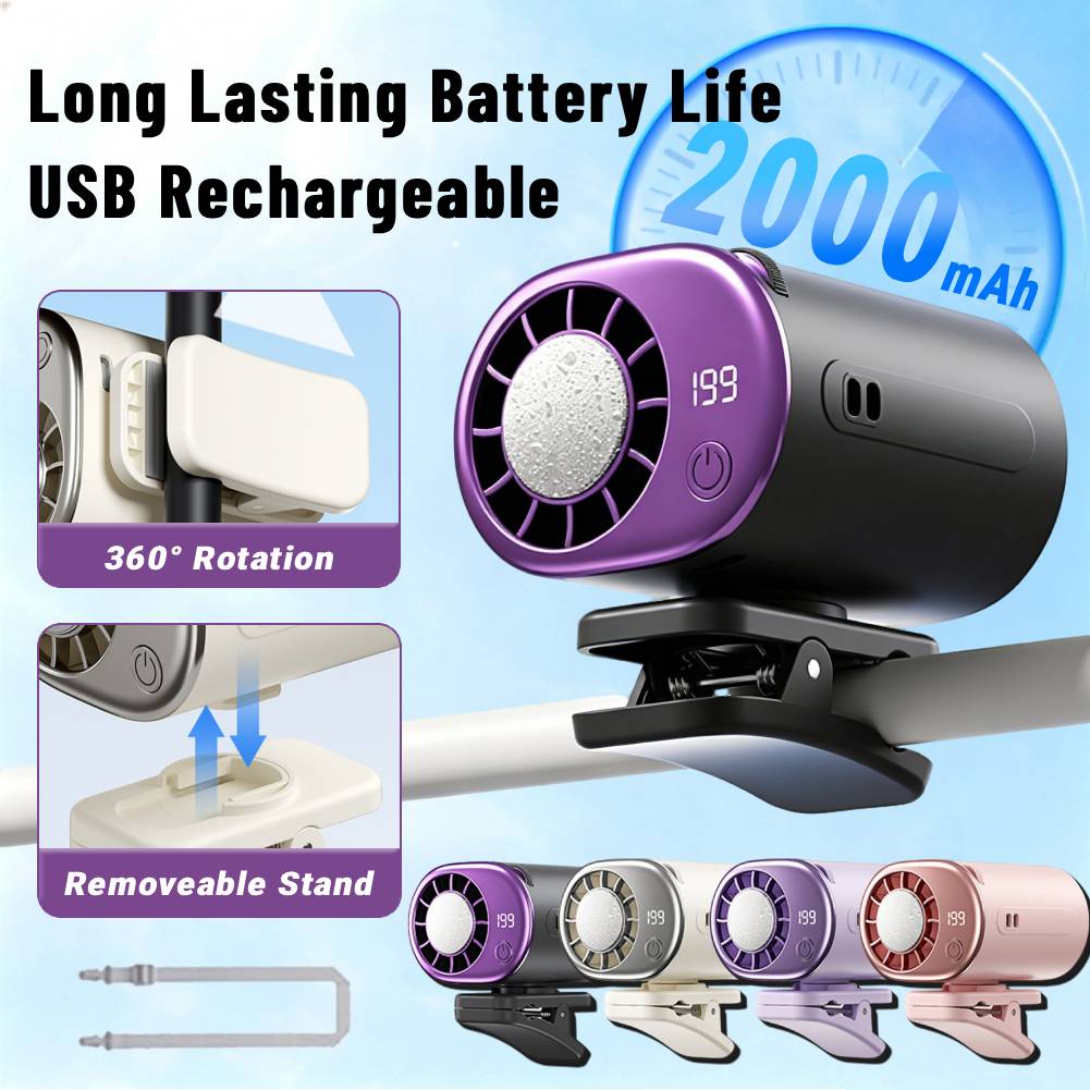พัดลมพกพาแบบหนีบสำหรับฤดูร้อน  - Umbrella Led Clip บทวิจารณ์และราคา