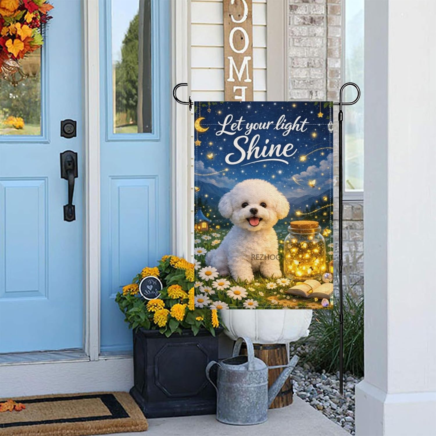ธงสวนลายบิชองฟริเซ่สุดฮา ขนาด  - Outdoor Lighting For Your Yard บทวิจารณ์และราคา