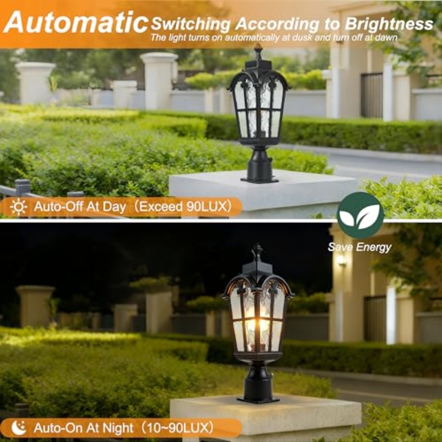 ไฟเสาภายนอกแบบเซ็นเซอร์ โคมไฟเ - Lighting Fixture Outdoor บทวิจารณ์และราคา