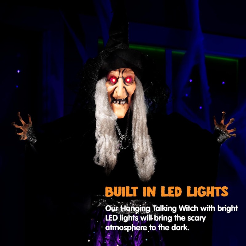 ของตกแต่งฮาโลวีนแม่มดเคลื่อนไห - Outdoor Lighting Effects บทวิจารณ์และราคา