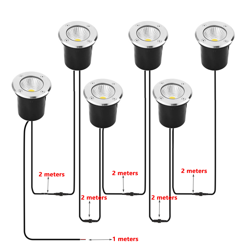 ไฟ LED ฝังพื้นกันน้ำ IP67 พร้อ - Outdoor Lighting Underground Wiring บทวิจารณ์และราคา