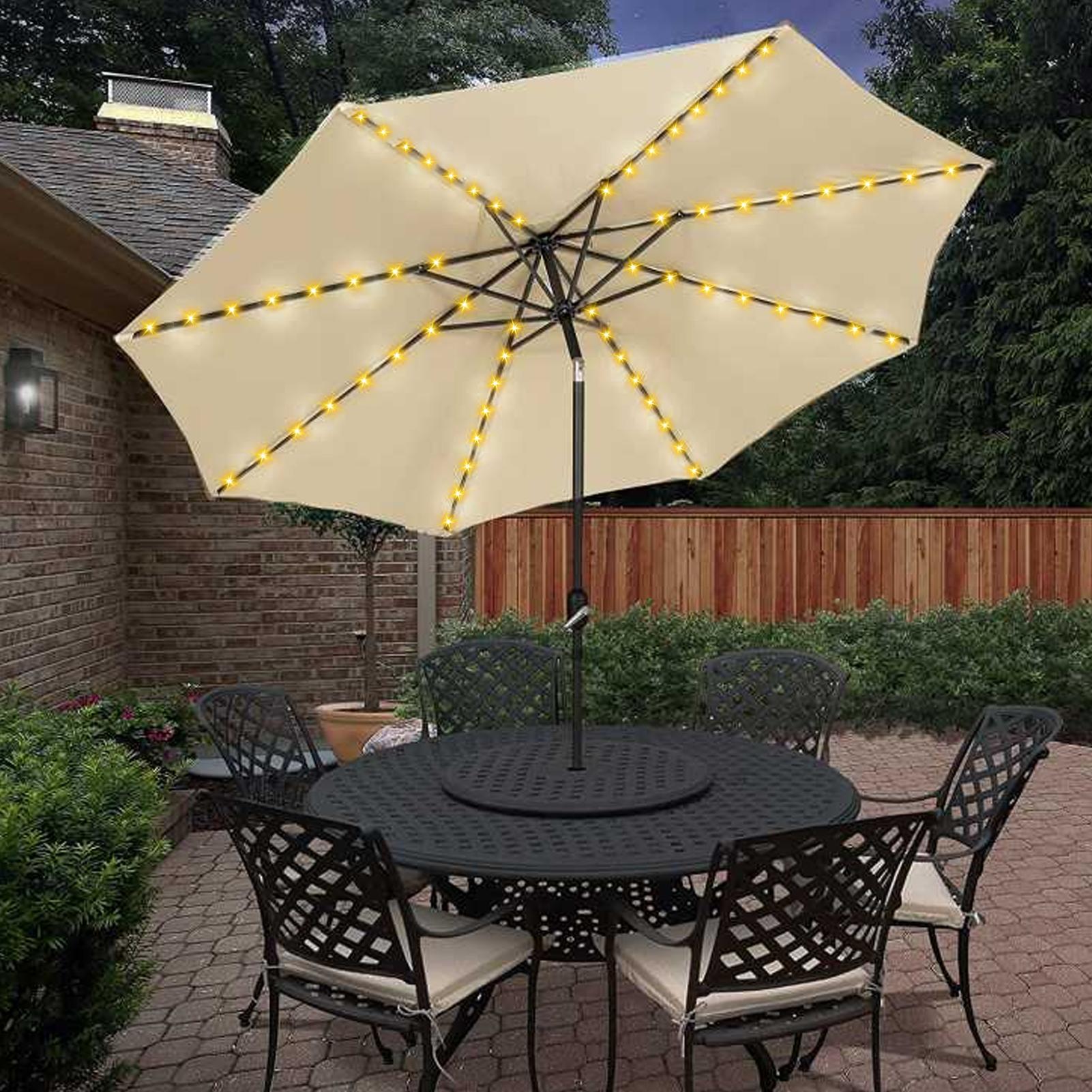 ไฟประดับร่มโซลาร์เซลล์ 104 LED - Outdoor Lighting Company บทวิจารณ์และราคา