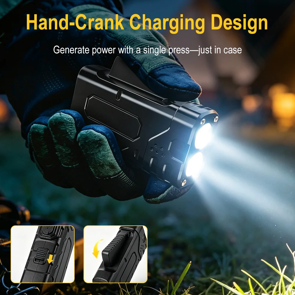 BORUIiT ไฟฉาย LED แบบหมุนมือ E - Outdoor Lighting B&Q บทวิจารณ์และราคา
