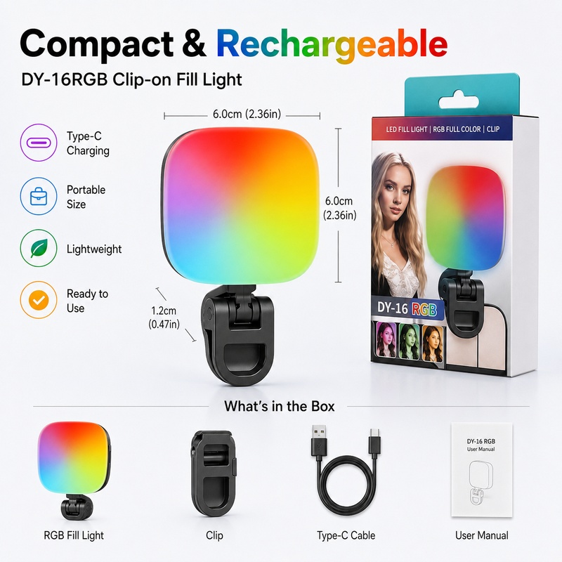 ไฟ LED RGB แบบพกพาสำหรับถ่ายภา - Outdoor Lighting And Camera บทวิจารณ์และราคา