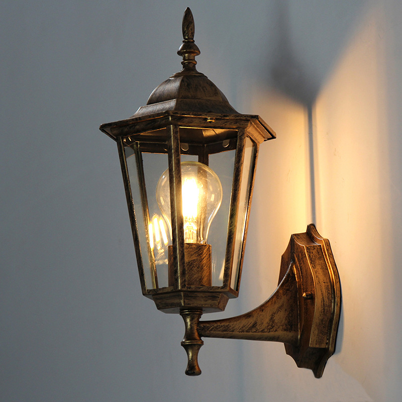 ยุโรปสไตล์ Retro LED โคมไฟติดผ - Outdoor Lighting Wall Mount บทวิจารณ์และราคา
