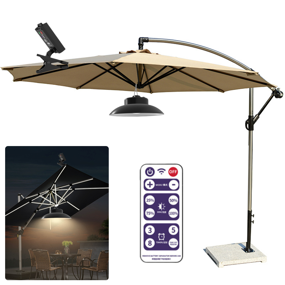 ไฟร่มโซลาร์เซลล์แบบมีรีโมทคอนโ - Umbrella Led Clip บทวิจารณ์และราคา