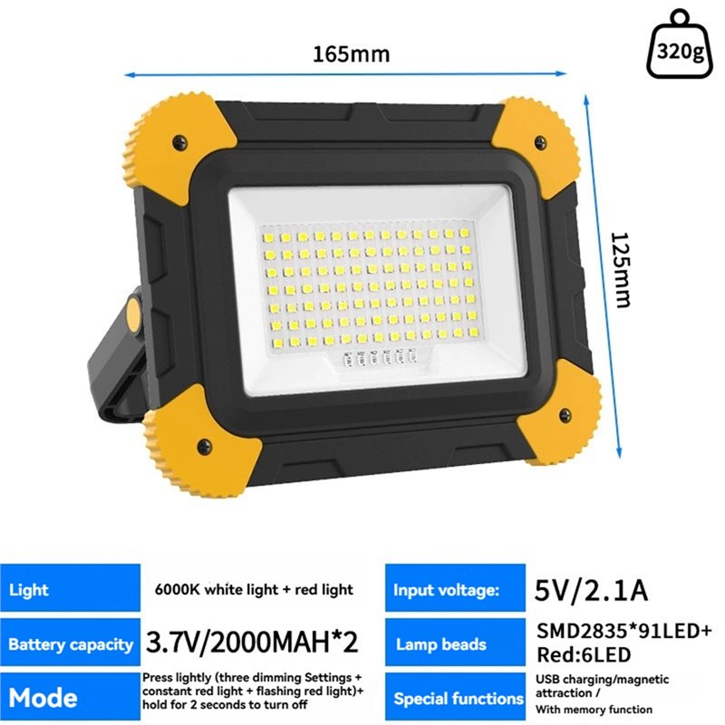 AT21-ไฟทำงานแม่เหล็กแบบชาร์จไฟ - Outdoor Lighting Jobs บทวิจารณ์และราคา