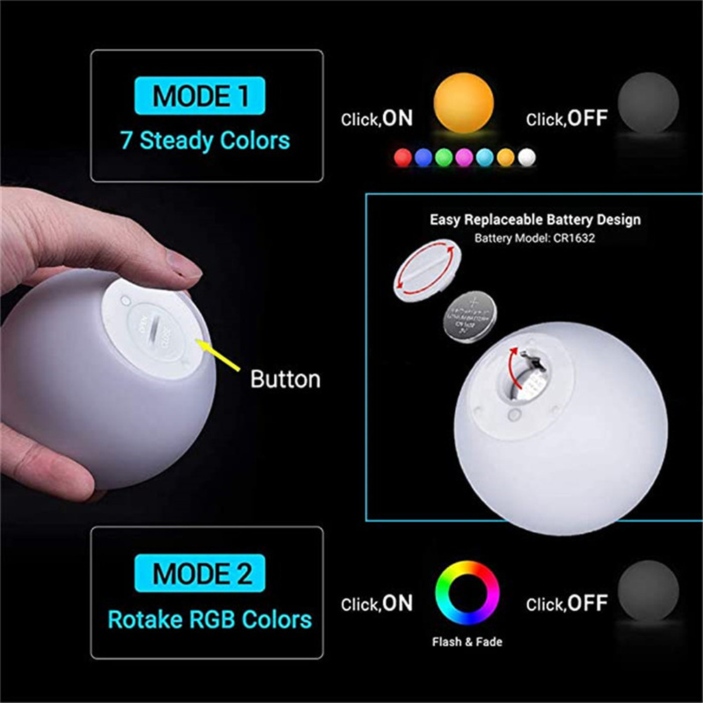2 ชิ้น 1 ชิ้น RGB ลอยไฟสระว่าย - Pond Light Submersible บทวิจารณ์และราคา