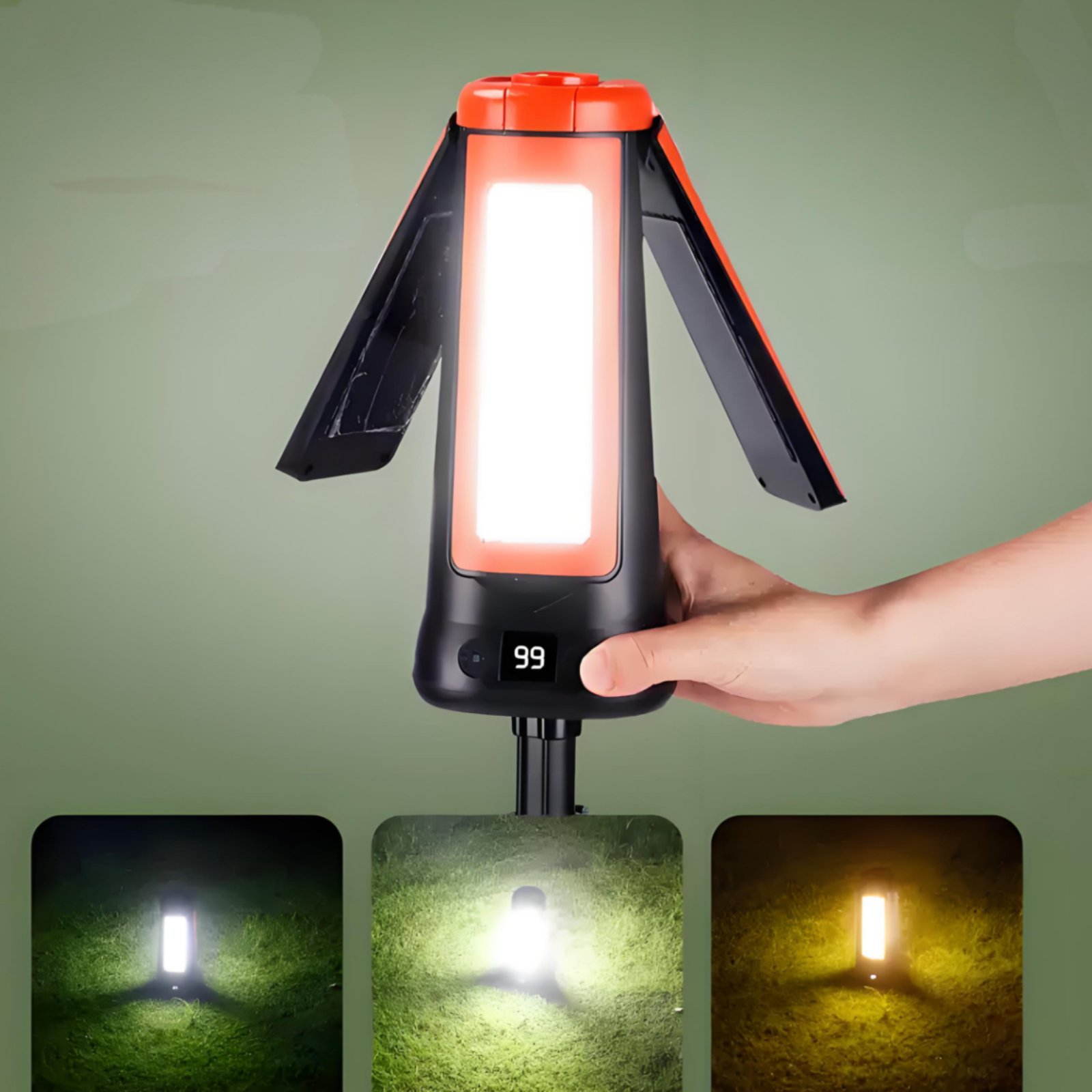 โคมไฟเต็นท์แบบยืดหดได้ ปรับควา - Outdoor Lighting Portable บทวิจารณ์และราคา
