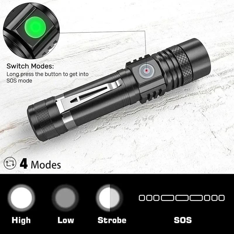 ไฟฉาย LED T6 แบบชาร์จไฟได้, ไฟ - Lighting Fixture Outdoor บทวิจารณ์และราคา