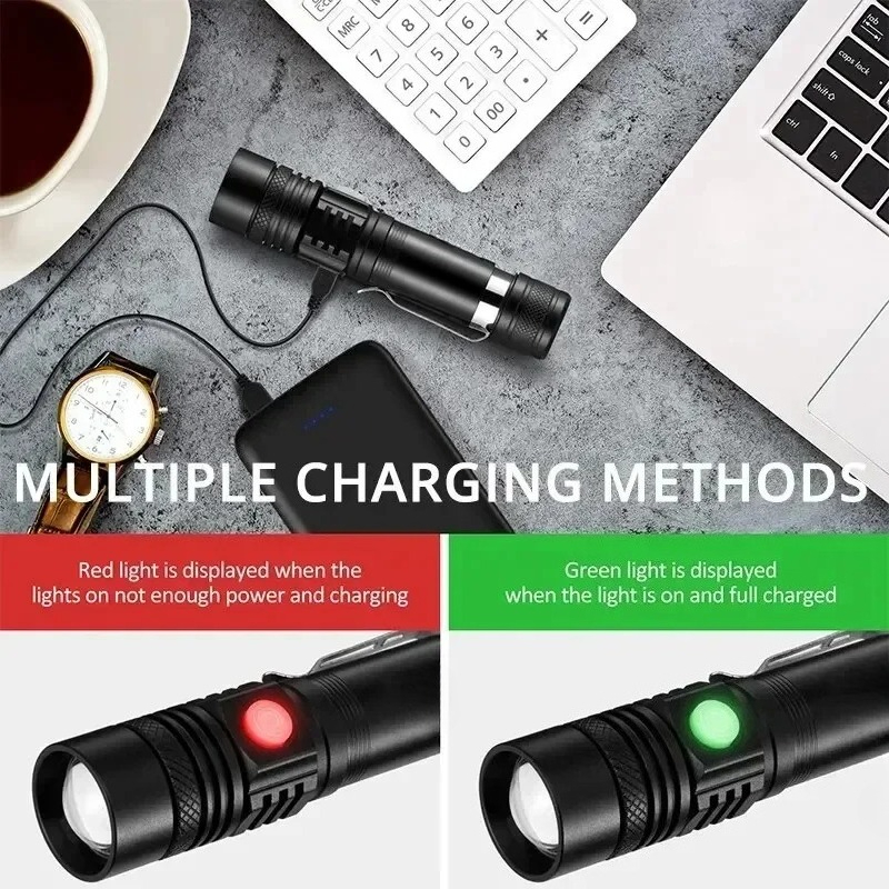 ไฟฉาย LED T6 แบบชาร์จไฟได้, ไฟ - Lighting Fixture Outdoor บทวิจารณ์และราคา