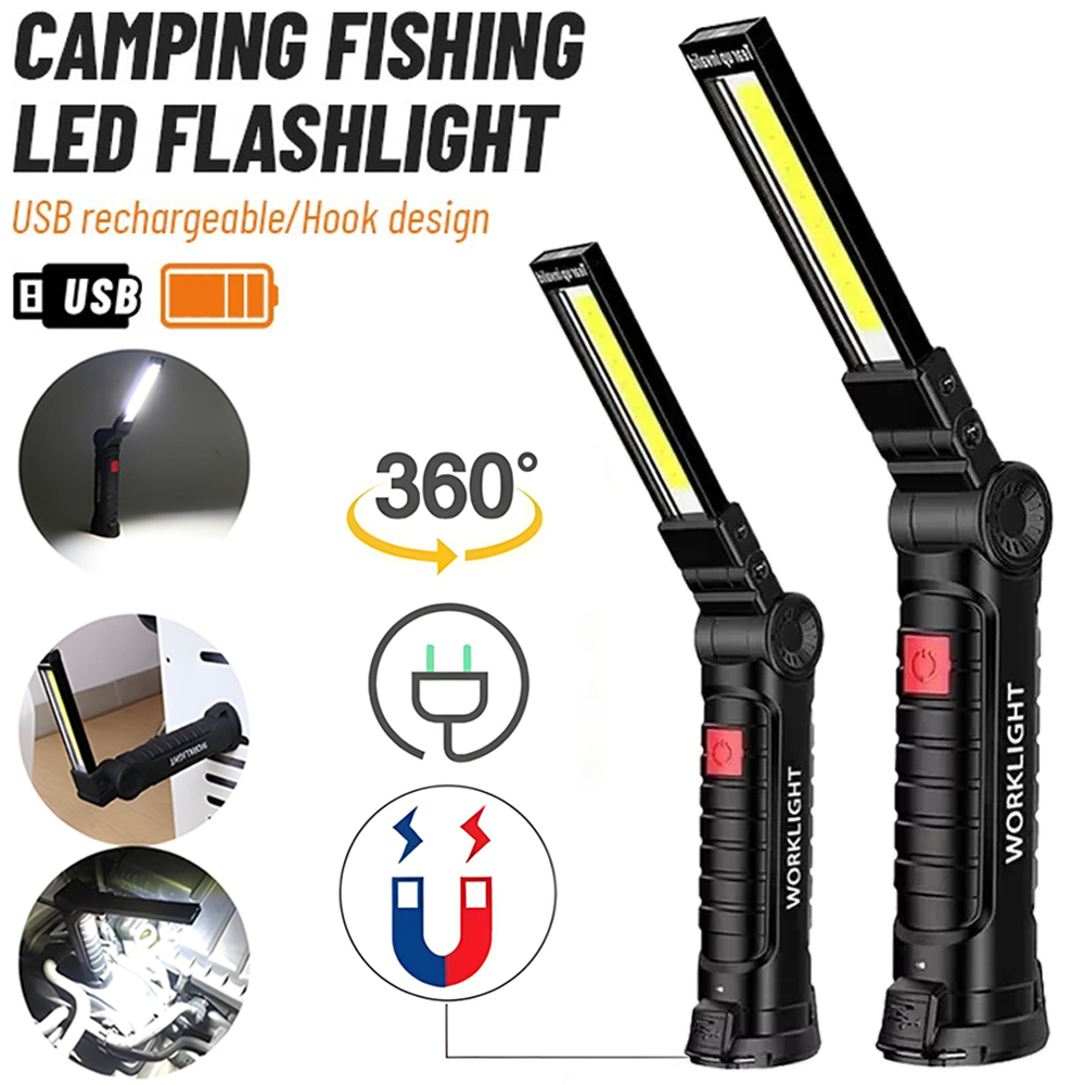 ไฟฉาย LED COB แบบชาร์จไฟได้ผ่า - Lighting Fixture Outdoor บทวิจารณ์และราคา