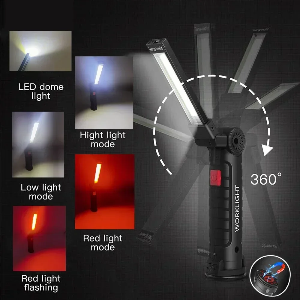 ไฟฉาย LED COB แบบชาร์จไฟได้ผ่า - Lighting Fixture Outdoor บทวิจารณ์และราคา