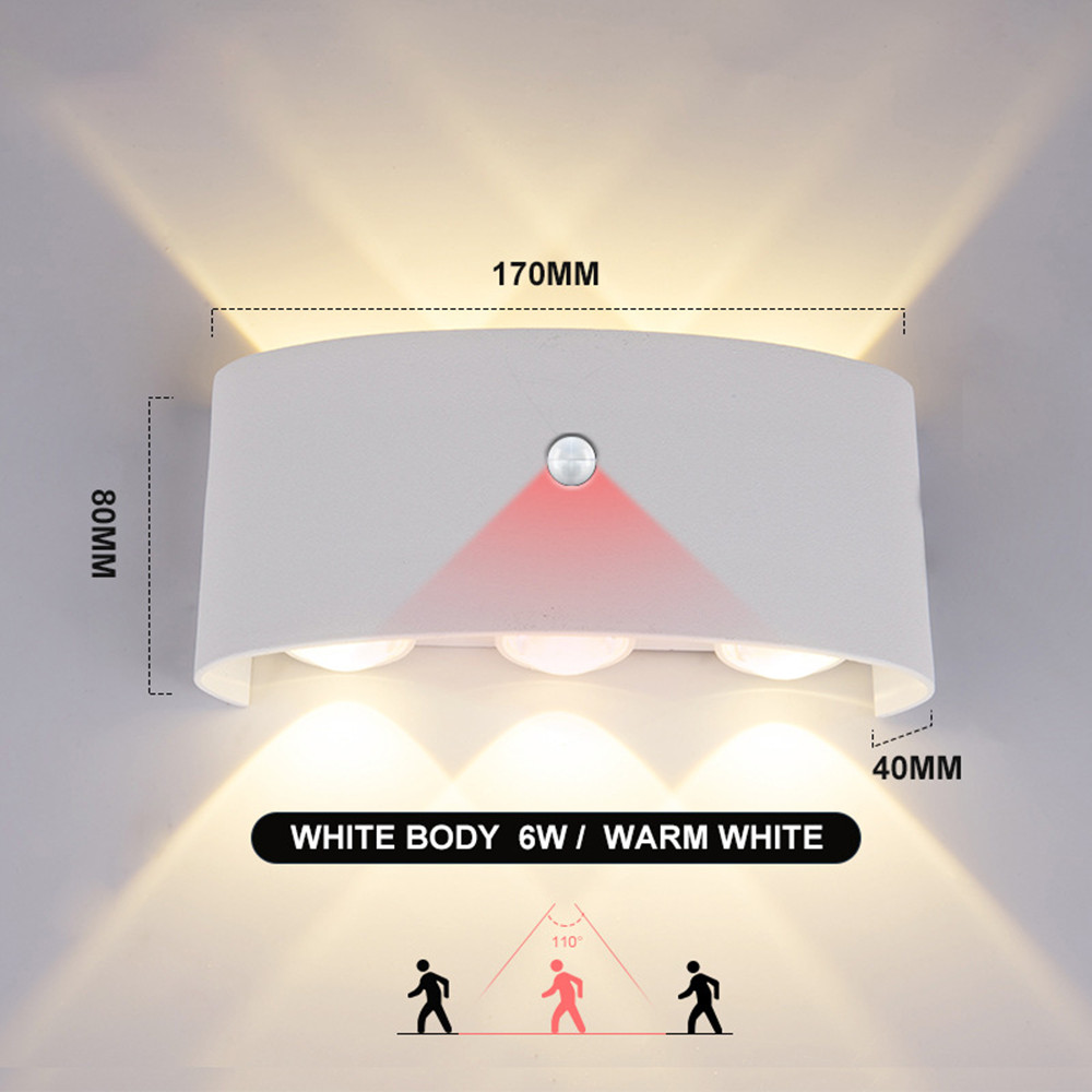 PIR Motion Sensor โคมไฟติดผนัง - Outdoor Lighting Wall Mount บทวิจารณ์และราคา