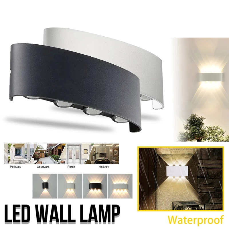 โมเดิร์น Led โคมไฟติดผนังกลางแ - Outdoor Lighting Wall Mount บทวิจารณ์และราคา