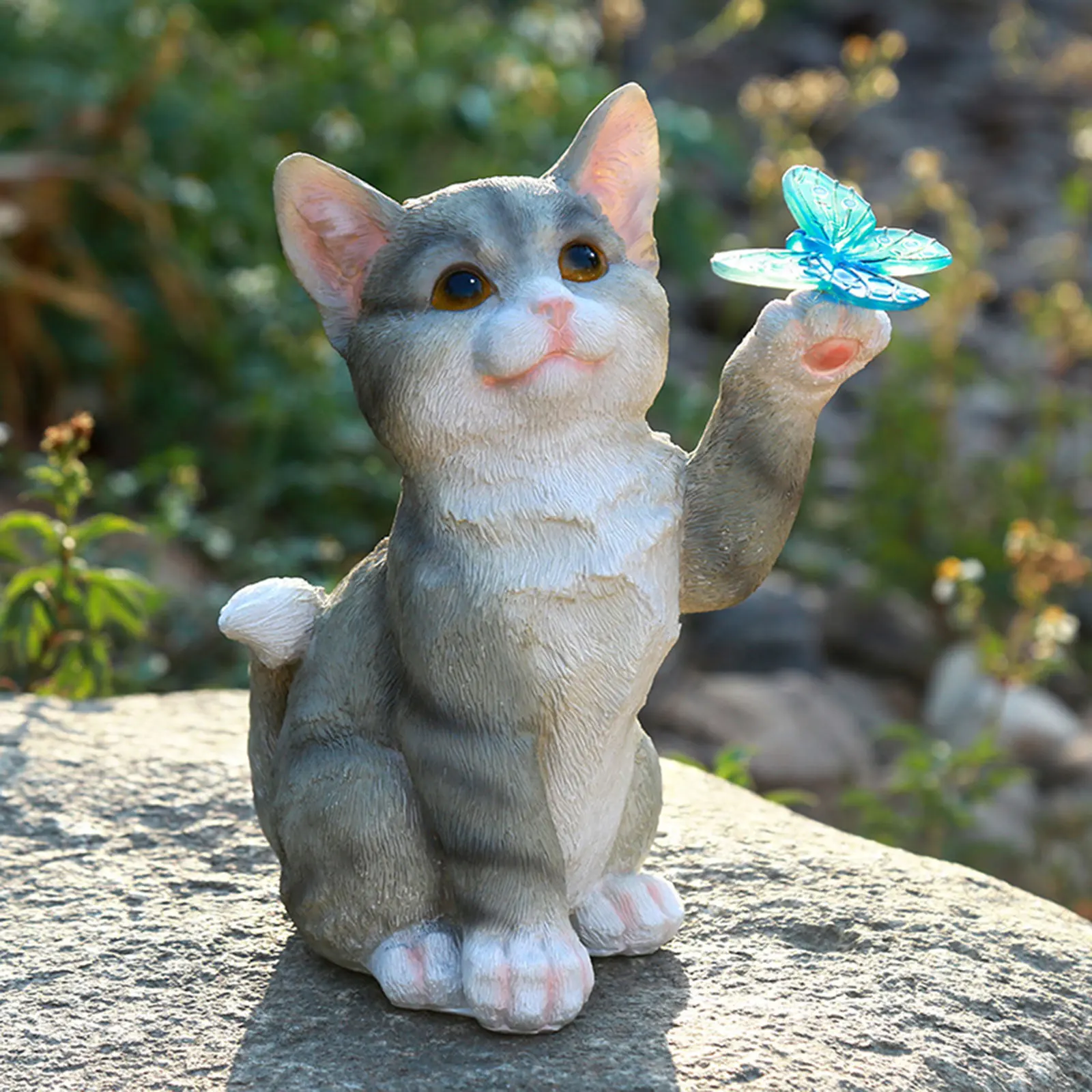 กลางแจ้งแมวประติมากรรมFigurine - Outdoor Lighting Company บทวิจารณ์และราคา