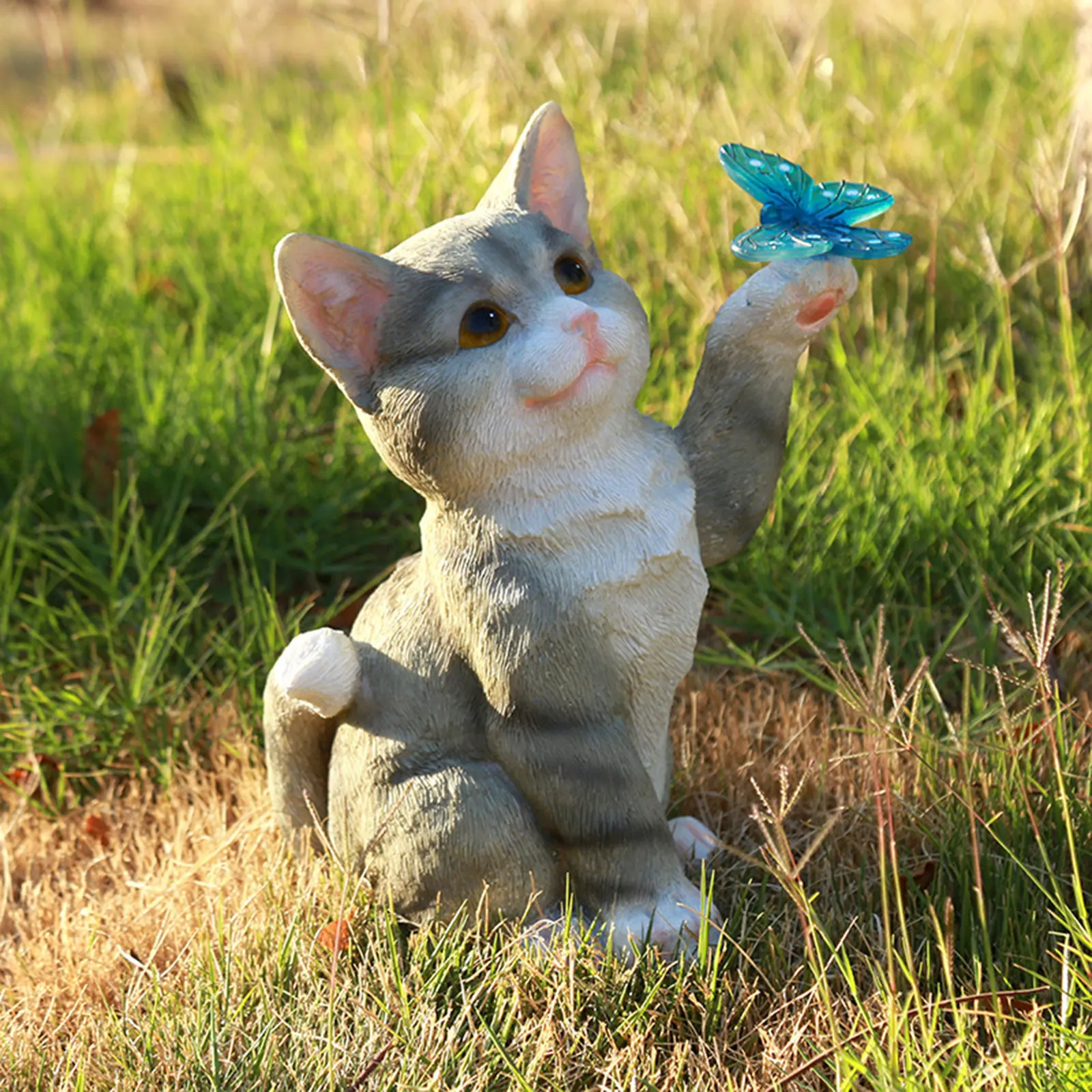 กลางแจ้งแมวประติมากรรมFigurine - Outdoor Lighting Company บทวิจารณ์และราคา