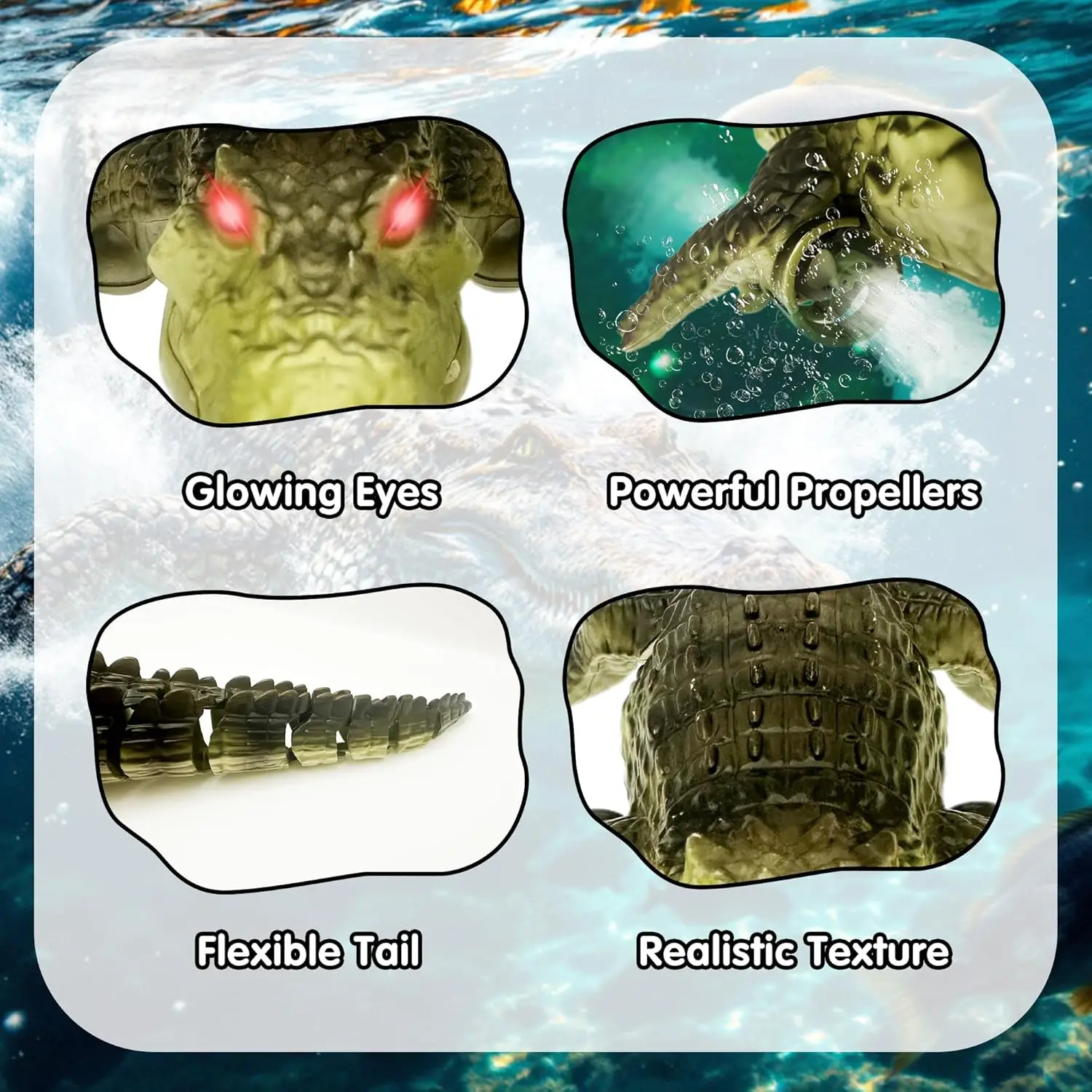 ของเล่นจระเข้บังคับวิทยุในน้ำ  - Pond Light Submersible บทวิจารณ์และราคา