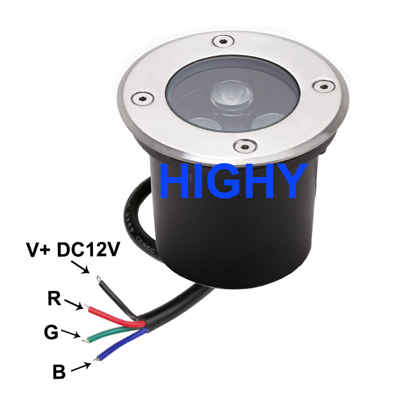 โคมไฟใต้ดิน4สาย LED ควบคุมจากภ - Outdoor Lighting Underground Wiring บทวิจารณ์และราคา